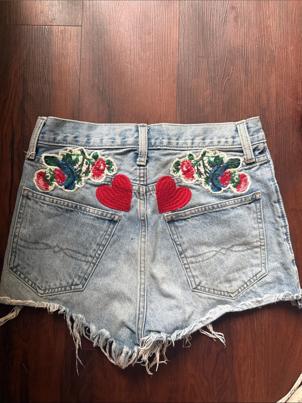 Lucky Brand Light Wash Distressed Denim Shorts